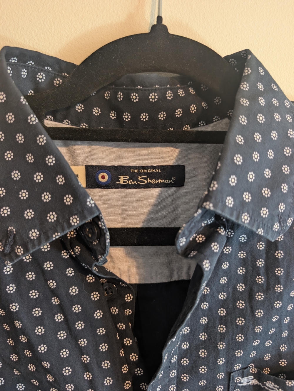 Ben Sherman Men's Navy Floral Button-Down Shirt